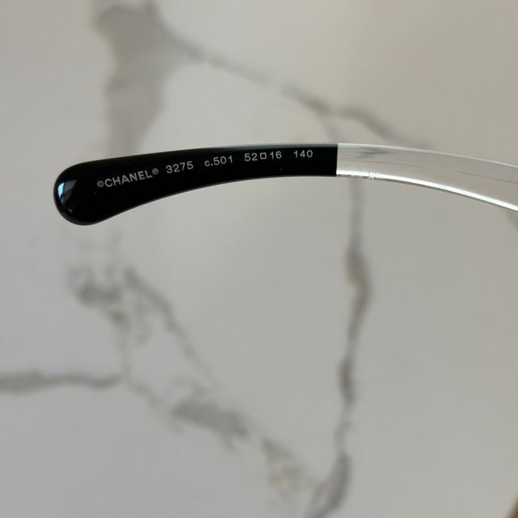 Chanel Black Polished Eyeglasses Frames 3275 501 - Picture 8 of 11